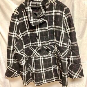 Plaid winter coat